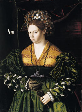 Portrait of a Lady in a Green Dress